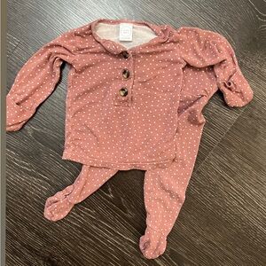 Lou Lou & Company Kids Pajama Set in Dusty Pink